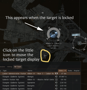 locked target showing "move me" icon