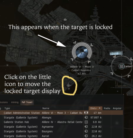 locked target showing 