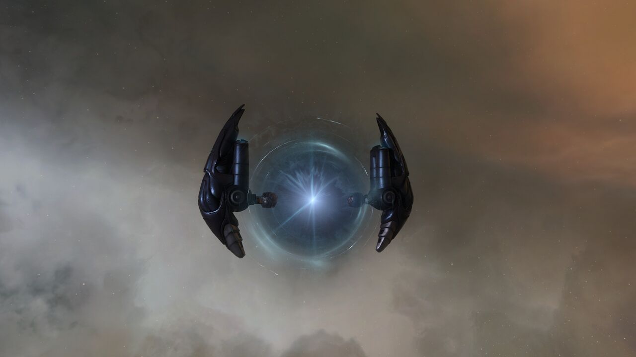 A ship beside an unstable wormhole