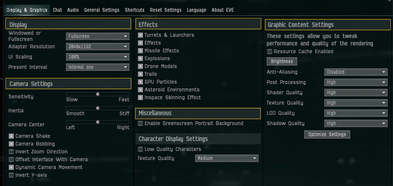  Game Settings EVE University Wiki