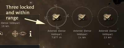 target locking an asteroid