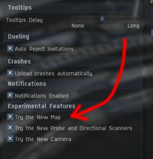 choosing the map beta option